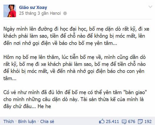 Những status gây xôn xao của GS Cù Trọng Xoay | Cù Trọng Xoay 2013, Status Cù Trọng Xoay, Cù Trọng Xoay Đinh Tiến Dũng, Đinh Tiến Dũng 2013