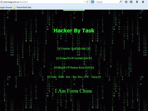 Hàng trăm website Việt Nam bị hacker TQ tấn công - 1