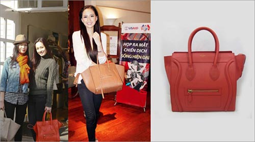 3 chiếc túi khiến Sao Việt 'say như điếu đổ' | Túi Celine Luggage,Túi Dolce&amp;Gabbana Miss Sicily,Túi xách sao việt