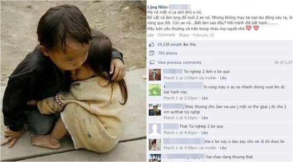 Sự thật về bức ảnh 2 em bé mồ côi khiến cộng đồng mạng rơi nước mắt 1