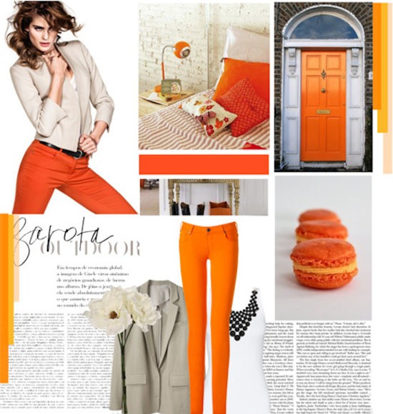 Quần cà rốt, quần cam đỏ, thời trang