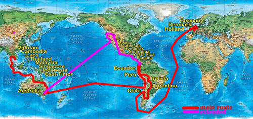 Lịch trình cho chặng đường kế tiếp lên Bắc Âu, sang Nam Mỹ, Trung Mỹ (có thể cả Bắc Mỹ), rồi sang Úc về Đông Nam Á và về Việt Nam trong 365 ngày