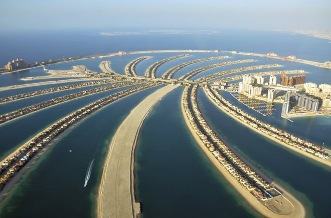 Thành phố giàu có nhất thế giới Dubai nhìn từ trên cao