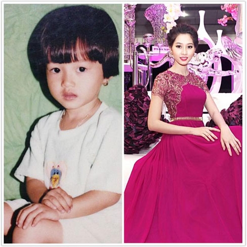 Từ bé, hoa hậu Đặng Thu Thảo đã rất xinh đẹp