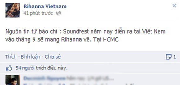 Rộ tin Rihana sẽ tổ chức concert tại Việt Nam vào tháng 9