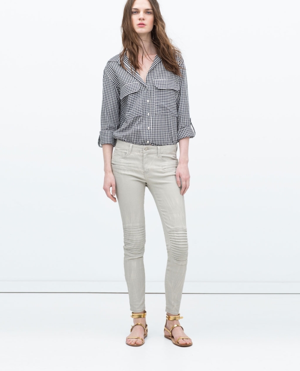 Image 1 of COATED TROUSERS from Zara 