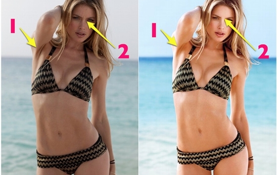 Bắt lỗi Photoshop của các thiên thần Victoria's Secret 5