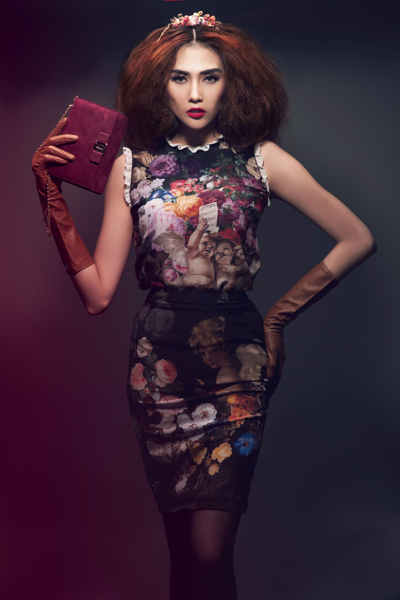 Bộ ảnh mới của Hoàng Yến được thực hiện với sự hỗ trợ của chuyên gia trang điểm