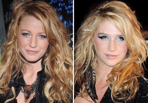 Kesha và Blake Lively giống nhau một cách khó hiểu.