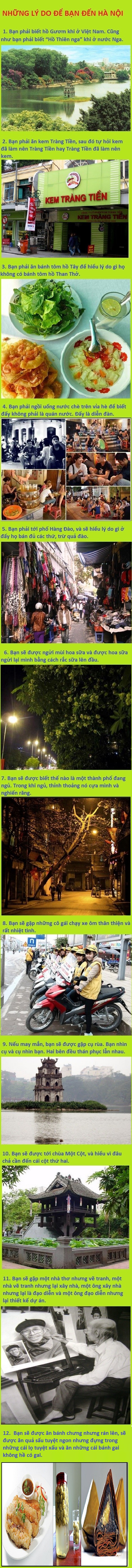 Dân mạng thích thú với &quot;12 lý do nên đến Hà Nội, 7 lý do không nên ở lâu&quot; 1