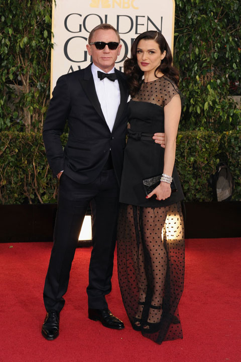 Vợ chồng nữ diễn viên Rachel Weisz và tài tử Daniel Craig.