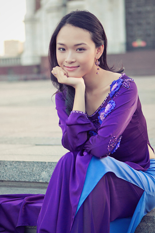 Hoa hậu Phương Nga rạng rỡ trên đất Matxcơva