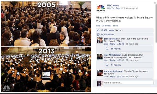 Thế giới sửng sốt vì bức ảnh &quot;sự khác biệt ở Tòa thánh Vatican năm 2013 và 2005&quot; 1