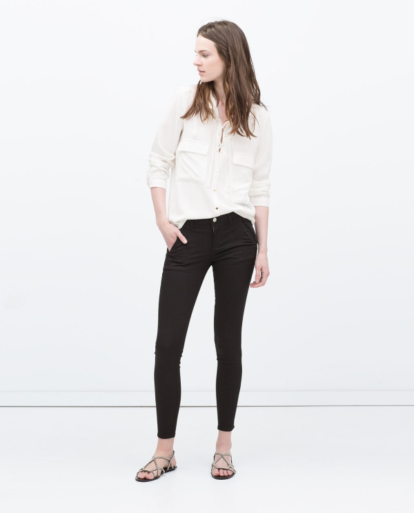 Image 1 of INVISIBLE ZIP TROUSERS from Zara 