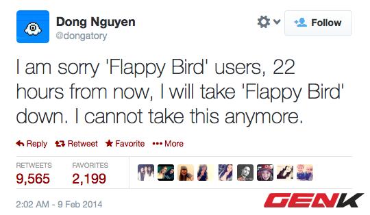Game hot Flappy Bird sẽ bị chính &quot;cha đẻ&quot; xóa sổ vào ngày mai 1