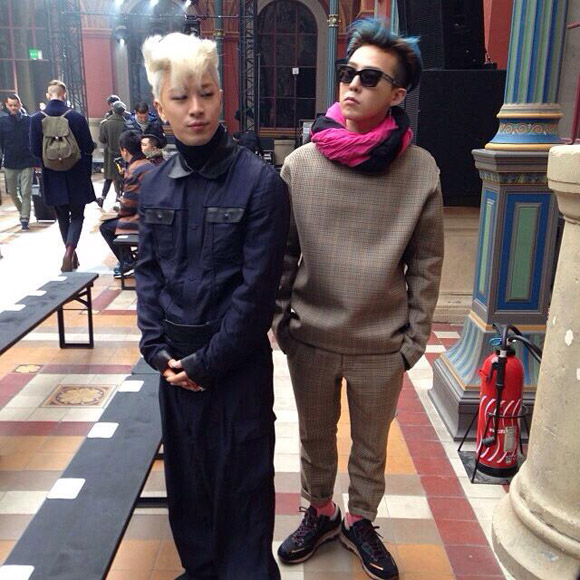 Street style cực chất của GDragon và Taeyang tại Paris Fashion Week