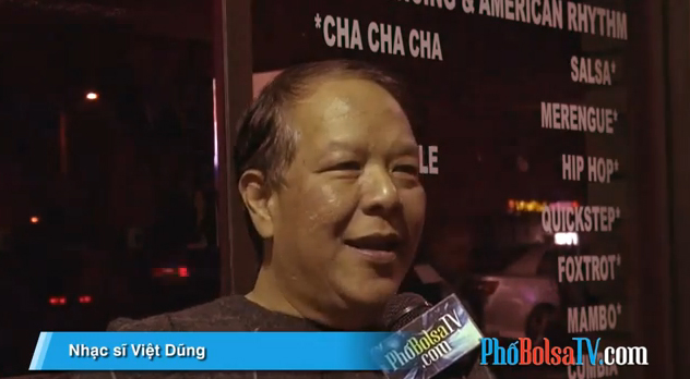 Nhạc sĩ Việt Dzũng trong một lần trả lời phỏng vấn Phố Bolsa TV vào tháng 11/2012 ở Little Saigon