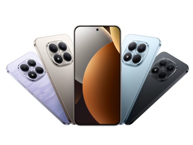 REDMI Note 15 Pro 5G Xam TitanXanh BangTim KhoiDen