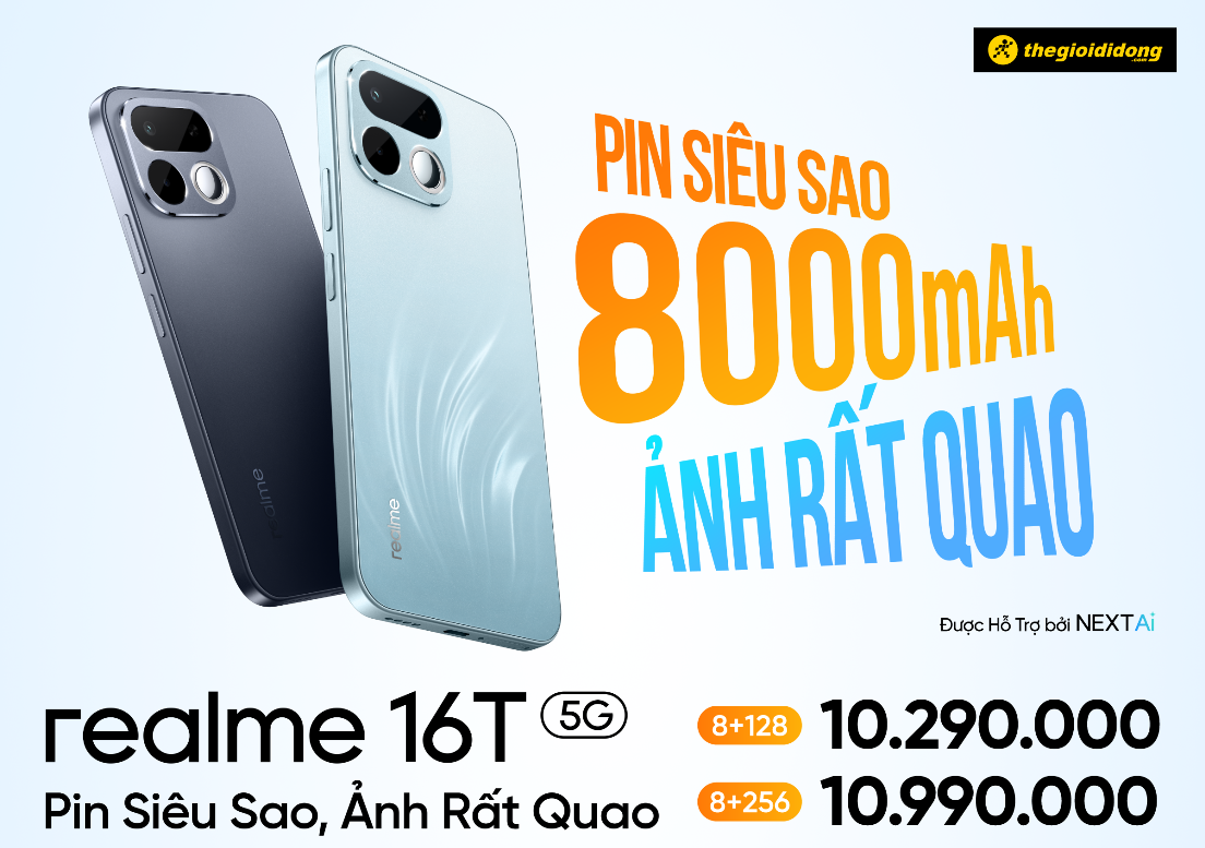 realme 16T 5G ra mắt: Siêu sao cho Gen Z